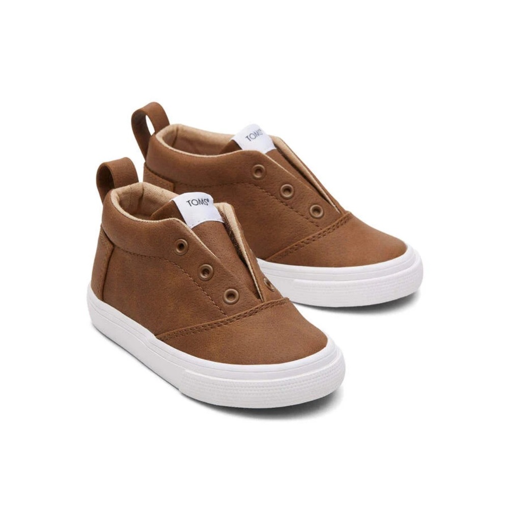 TOMS Tiny Fenix Brown Toddler Sneaker (EUC)